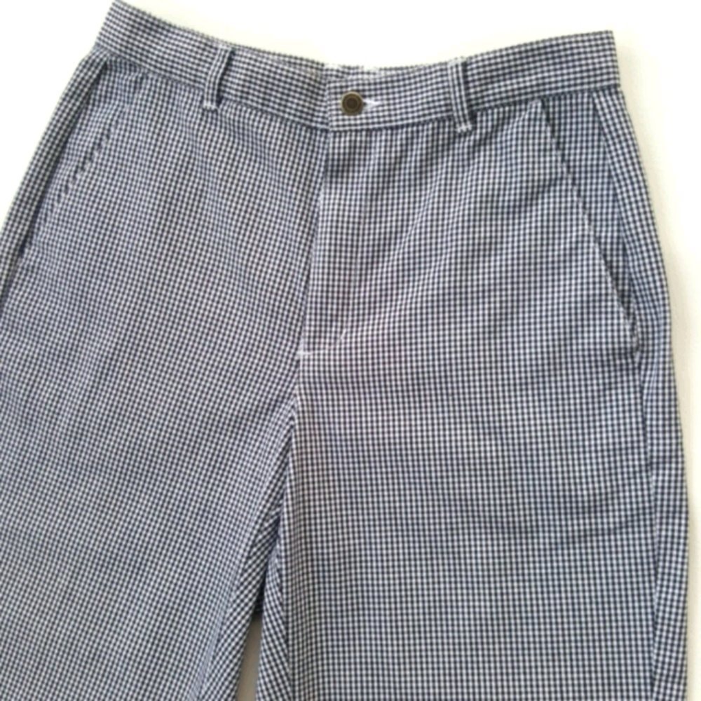 LIZ CLAIBORNE ♡ Sweet Vintage Black 'n White Mini Check Hi-Waist Capris 6P